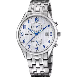 Orologio Uomo Festina Timeless Chronograph F6854/A Acciaio Silver