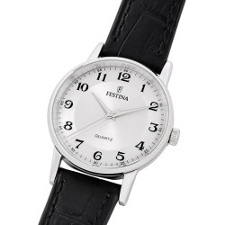 Orologio Donna Festina F20691/1 Blanco Bracciale Pelle Nero