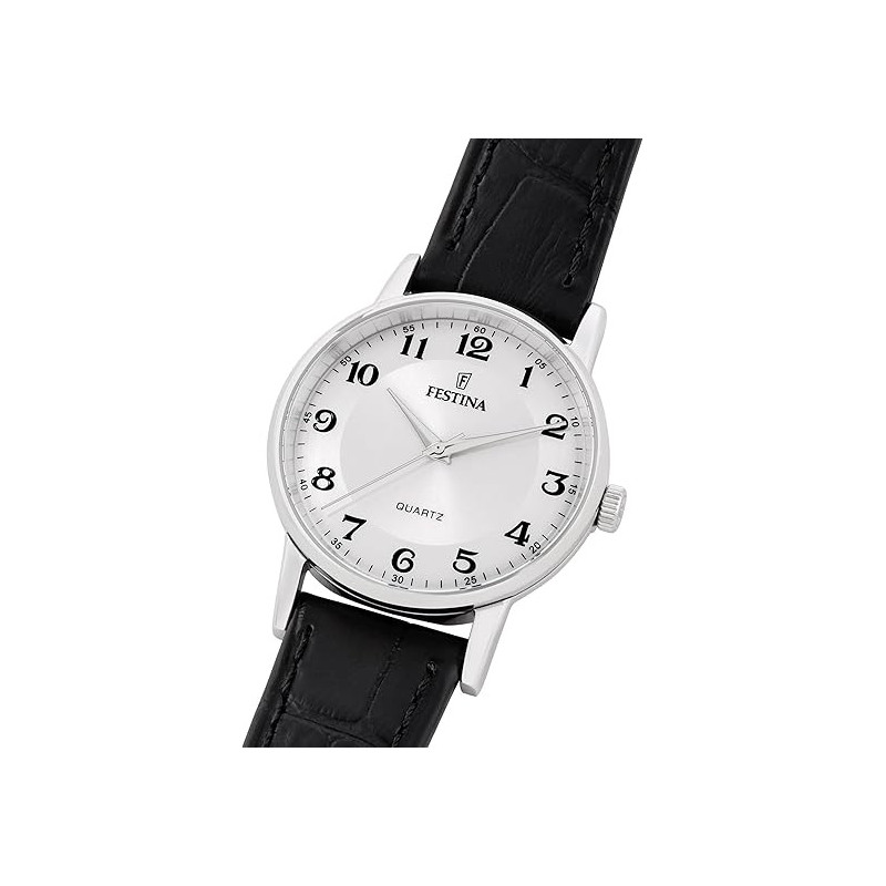 Orologio Donna Festina F20691/1 Blanco Bracciale Pelle Nero