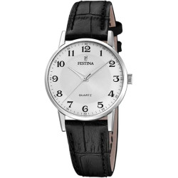 Orologio Donna Festina F20691/1 Blanco Bracciale Pelle Nero