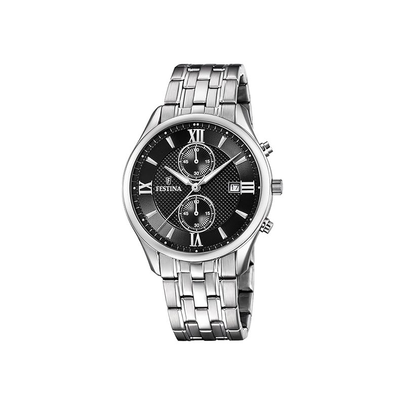 Orologio Uomo Cronografo Festina F6854/8 Timeless Chronograph Acciaio Silver Orologio Uomo Cronografo Festina F6854/8 Timeless Chronograph Acciaio Silver