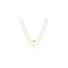 Collana Donna doppio filo Brosway Perfect in acciaio dorato con sfera BPC47