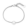 Bracciale Donna catena Brosway in acciaio con perla centrale BPC52