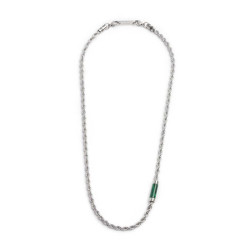 Collana Uomo Marlù 30CN0009-V con elemento in pietra Verde