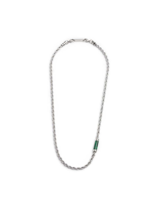 Collana Uomo Marlù 30CN0009-V con elemento in pietra Verde