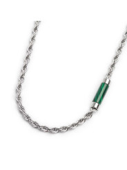 Collana Uomo Marlù 30CN0009-V con elemento in pietra Verde