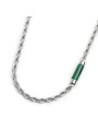 Collana Uomo Marlù 30CN0009-V con elemento in pietra Verde
