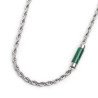 Collana Uomo Marlù 30CN0009-V con elemento in pietra Verde