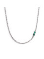 Collana Uomo Marlù 30CN0009-V con elemento in pietra Verde