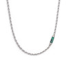 Collana Uomo Marlù 30CN0009-V con elemento in pietra Verde