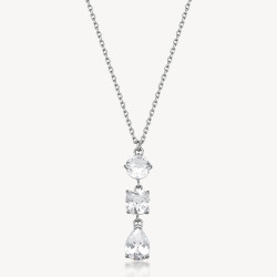 Collana Donna girocollo Brosway in acciaio con zirconi bianchi BIG01
