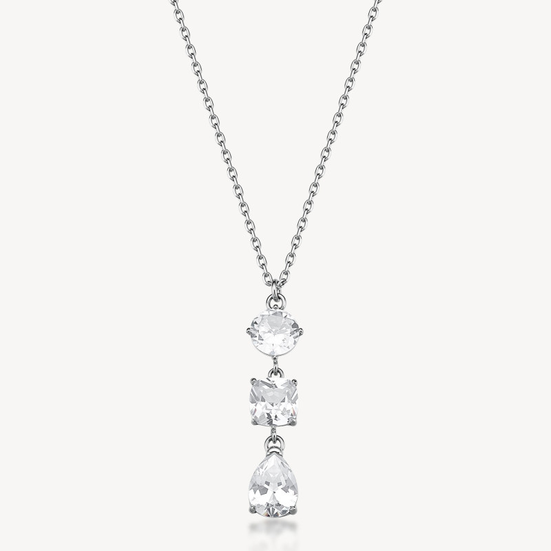 Collana Donna girocollo Brosway in acciaio con zirconi bianchi BIG01 Collana Donna girocollo Brosway in acciaio con zirconi bianchi BIG01
