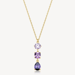 Acquista Collana Donna Brosway Dreaming BIG03 Oro e Zirconi Viola