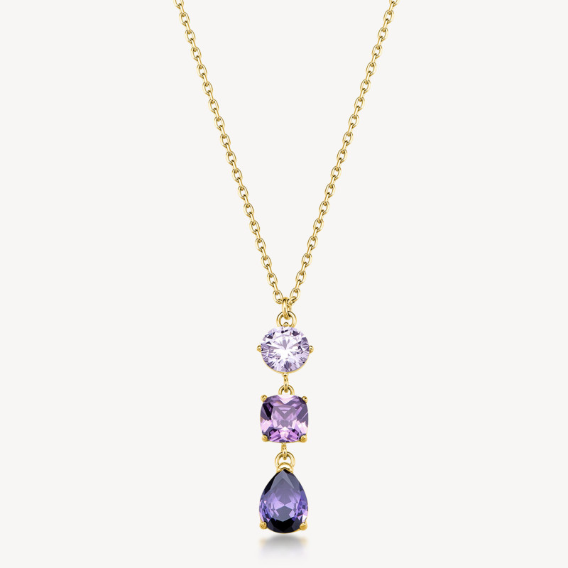 Acquista Collana Donna Brosway Dreaming BIG03 Oro e Zirconi Viola Acquista Collana Donna Brosway Dreaming BIG03 Oro e Zirconi Viola
