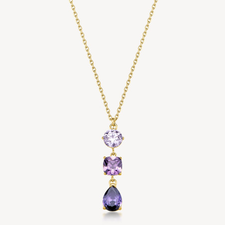 Acquista Collana Donna Brosway Dreaming BIG03 Oro e Zirconi Viola