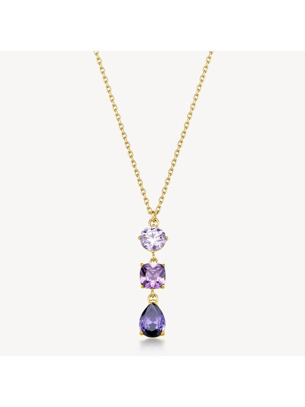 Acquista Collana Donna Brosway Dreaming BIG03 Oro e Zirconi Viola