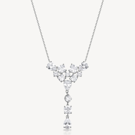 Collana Donna Brosway Dreaming BIG04 Acciaio e Zirconi Bianchi