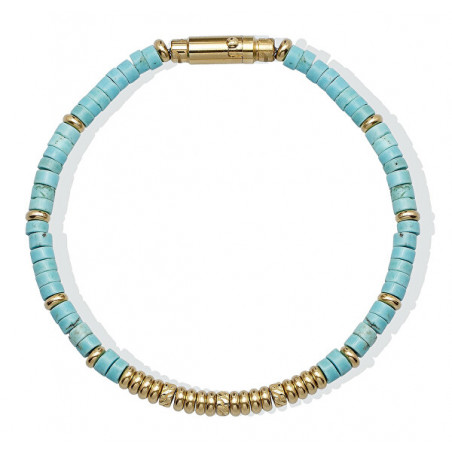 Bracciale uomo Liujo MLJ575 di perline e turchese