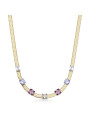 Collana Donna Snake Brosway Dreaming BIG06 Acciaio Oro con Zirconi