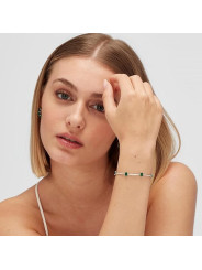 Bracciale Donna Brosway Rigido in Argento e Life Green Fancy FLG04