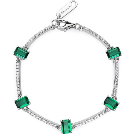 Bracciale Donna Brosway Rigido in Argento e Life Green Fancy FLG04