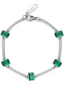 Bracciale Donna Brosway Rigido in Argento e Life Green Fancy FLG04