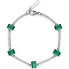 Bracciale Donna Brosway Rigido in Argento e Life Green Fancy FLG04