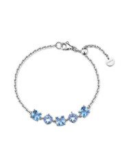 Bracciale Donna Brosway BIG12 – Acciaio & Zirconi Azzurri | Eleganza Moderna
