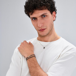 Collana Uomo Brosway BVD02 – Acciaio & Croce Pendente | Stile Avantgarde