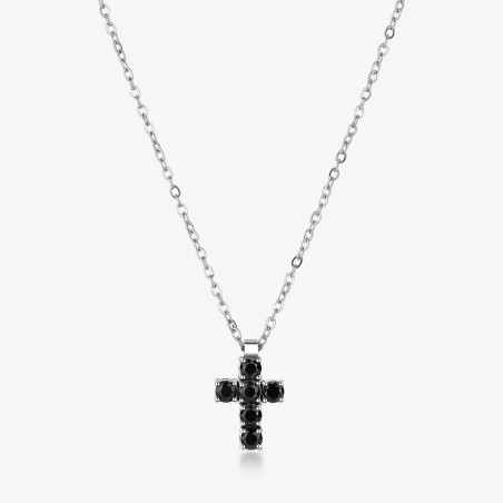 Collana Uomo Brosway BVD02 – Acciaio & Croce Pendente | Stile Avantgarde