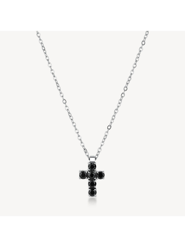 Collana Uomo Brosway BVD02 – Acciaio & Croce Pendente | Stile Avantgarde