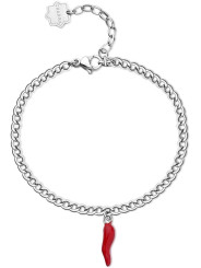 Bracciale Donna Brosway BHKB139 – Chakra Silver con Cornetto Rosso | Protezione & Stile