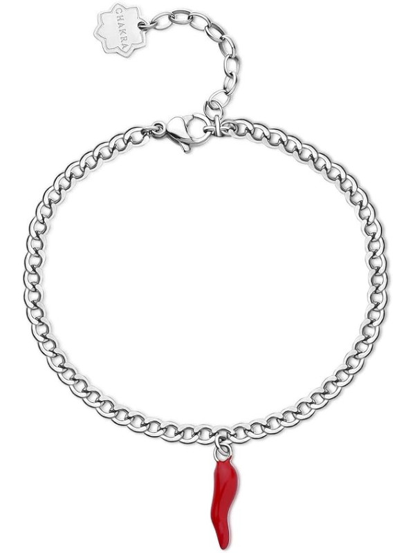 Bracciale Donna Brosway BHKB139 – Chakra Silver con Cornetto Rosso | Protezione & Stile