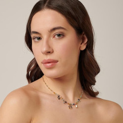 Collana Donna Brosway in Acciaio e Cristalli con Simbolo Mondo Chakra BHKN083