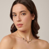 Collana Donna Brosway in Acciaio e Cristalli con Simbolo Mondo Chakra BHKN083