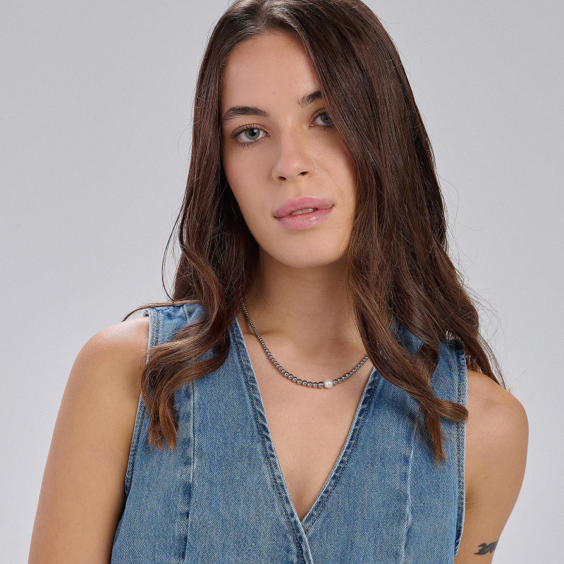Collana Donna Brosway in Acciaio e Perle Perfect BPC03