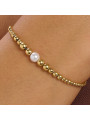 Bracciale Donna Brosway in Acciaio Oro e Perle Perfect BPC14