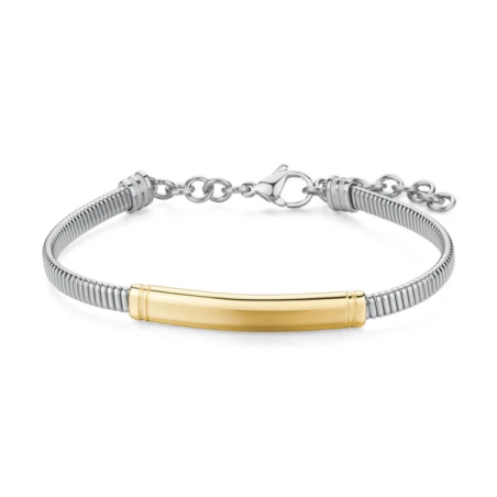 Bracciale Uomo Brosway Riptide BTD055 in Acciaio Silver e Oro