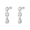 Orecchini Donna Brosway BIG21 – Pendenti in Acciaio con Zirconi