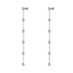 Orecchini Donna Brosway BIG25 – Pendenti in Acciaio Silver con Zirconi