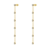 Orecchini Donna Brosway BIG26 – Pendenti in Acciaio Oro con Zirconi Viola