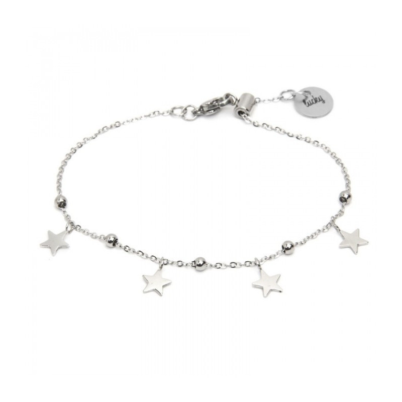 Bracciale Donna Marlù Time To 18BR126 in Acciaio 316L Colore Argento con Stelle Bracciale Donna Marlù Time To 18BR126 in Acciaio 316L Colore Argento con Stelle