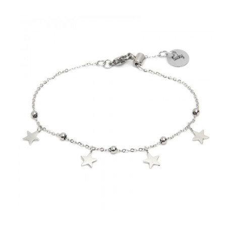 Bracciale Donna Marlù Time To 18BR126 in Acciaio 316L Colore Argento con Stelle
