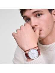 Orologio Uomo Daniel Wellington DW00100867 Pelle Marrone