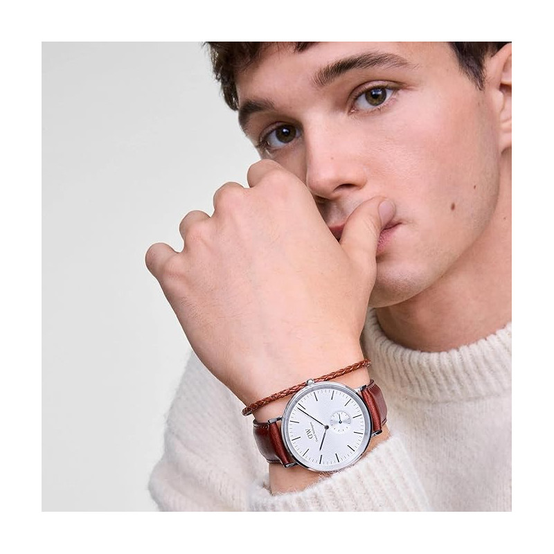 Orologio Uomo Daniel Wellington DW00100867 Pelle Marrone