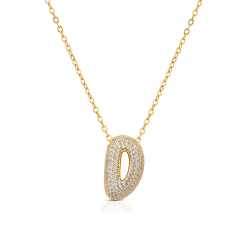 Collana Donna Ops Bubble Lettera D OPSCL-1022