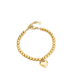 Bracciale Donna con cuore Ops Chunky Love OPSOR-851 Acciaio Oro
