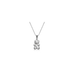 Collana Donna Ops Jewels OPSCL-1037 in Acciaio Silver con Orso