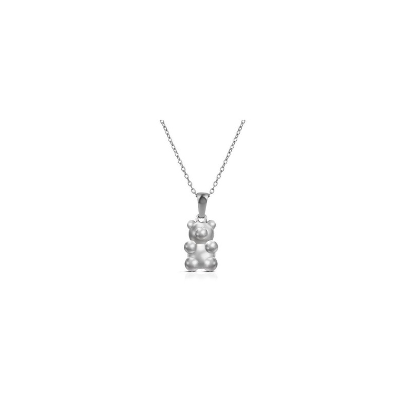 Collana Donna Ops Jewels OPSCL-1037 in Acciaio Silver con Orso