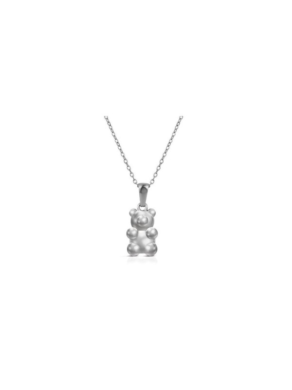Collana Donna Ops Jewels OPSCL-1037 in Acciaio Silver con Orso